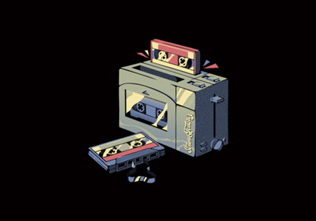 Toaster Tape Vintage Music