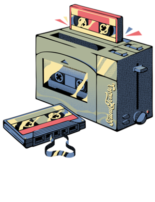Toaster Tape Vintage Music