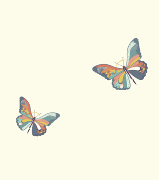 Japanese Pattern Butterfly Art
