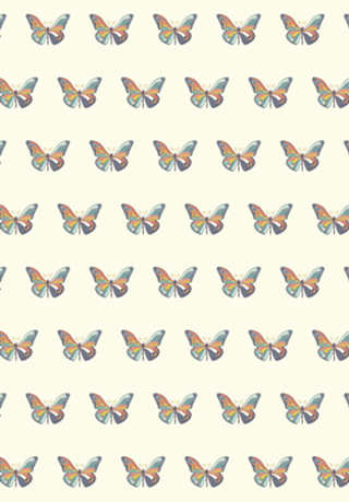 Japanese Pattern Butterfly Art