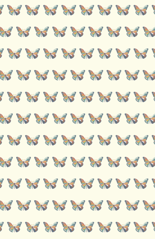 Japanese Pattern Butterfly Art