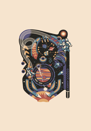Pinball Space Machine Light