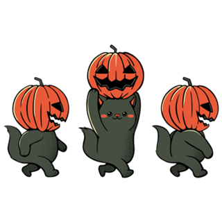 Halloween Pumpkin Cats