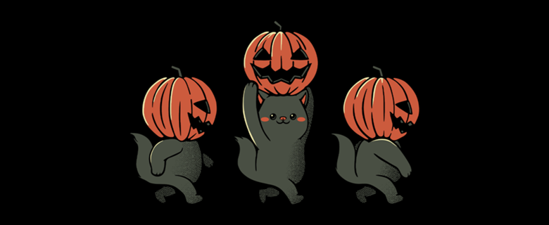 Halloween Pumpkin Cats