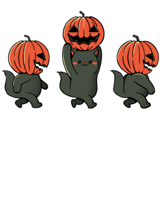 Halloween Pumpkin Cats