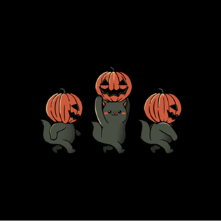Halloween Pumpkin Cats