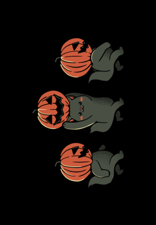 Halloween Pumpkin Cats