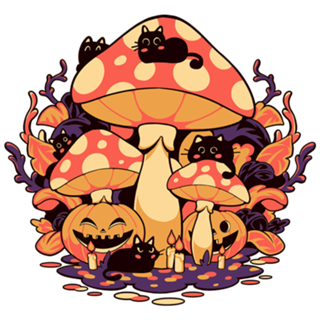 Cogumiaus Hallloween Cats