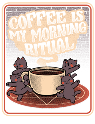 Coffee Morning Ritual Cats