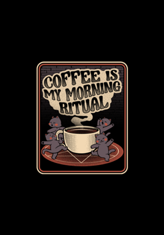 Coffee Morning Ritual Cats