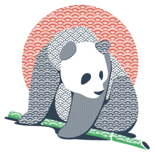 Japanese Pattern Tattooed Panda