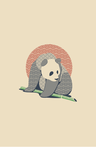 Japanese Pattern Tattooed Panda