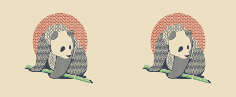 Japanese Pattern Tattooed Panda