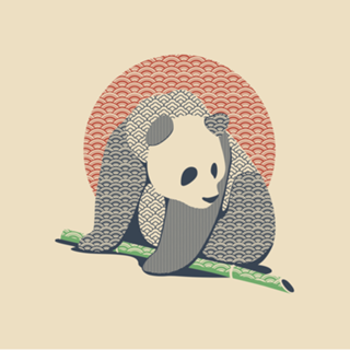 Japanese Pattern Tattooed Panda