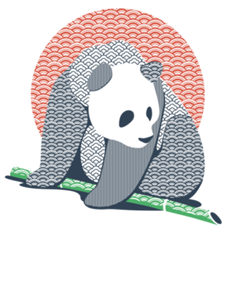 Japanese Pattern Tattooed Panda