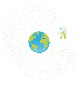 Oyster Pearl Earth Astronaut
