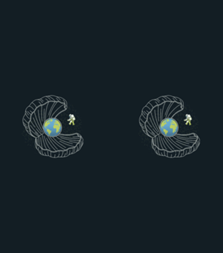 Oyster Pearl Earth Astronaut
