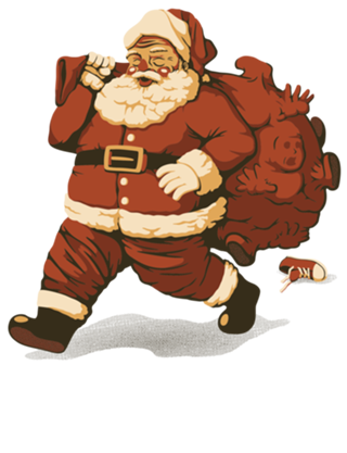 Santa Claus Naughty Boys Charcoal Kids