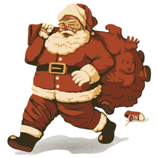 Santa Claus Naughty Boys Charcoal Kids