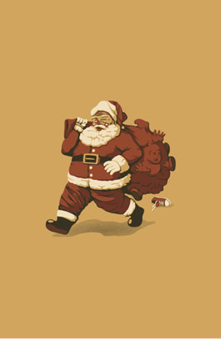 Santa Claus Naughty Boys Charcoal Kids