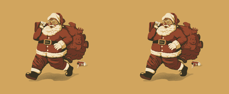 Santa Claus Naughty Boys Charcoal Kids