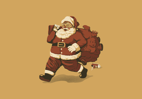 Santa Claus Naughty Boys Charcoal Kids
