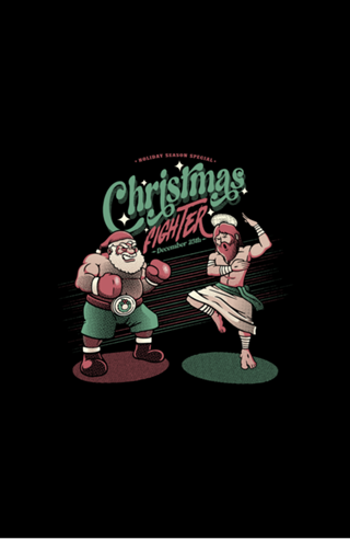 Holidays Fighting Jesus X Santa Claus