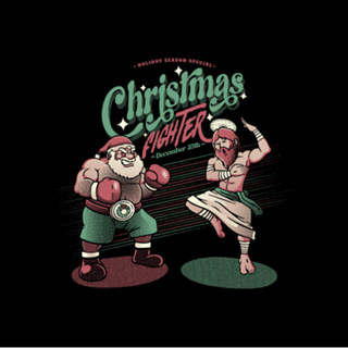 Holidays Fighting Jesus X Santa Claus