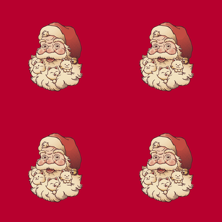 Santa Beard Full of Cats