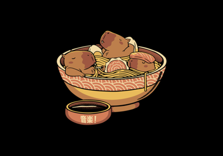 Capybara Cute Ramen