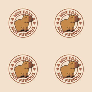 Not Fast Not Furious Capybara