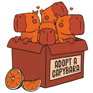 Adopt a Capybara Kawaii Capy