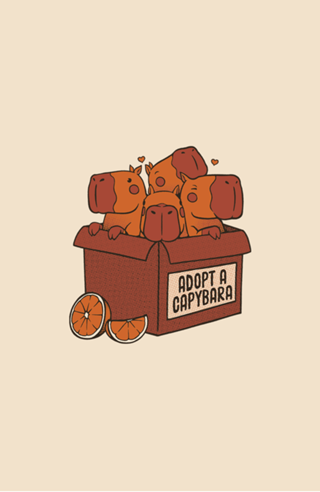 Adopt a Capybara Kawaii Capy
