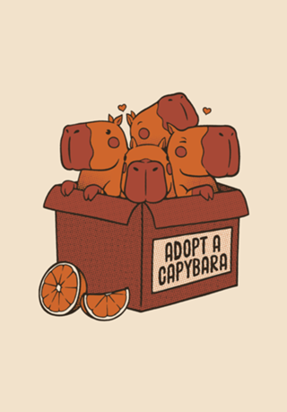 Adopt a Capybara Kawaii Capy