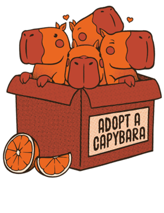 Adopt a Capybara Kawaii Capy