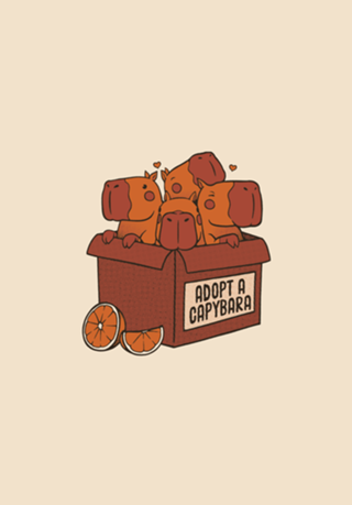 Adopt a Capybara Kawaii Capy