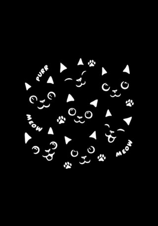 Black Cats In a Black Shirt