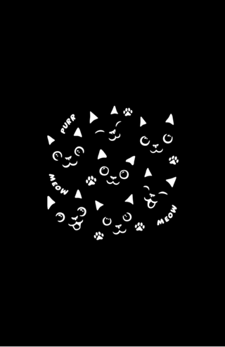 Black Cats In a Black Shirt