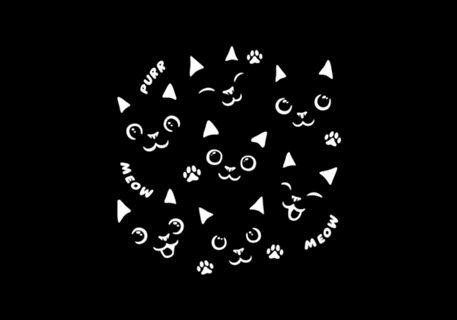 Black Cats In a Black Shirt