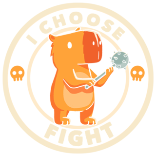 I Choose Fight Funny Bird