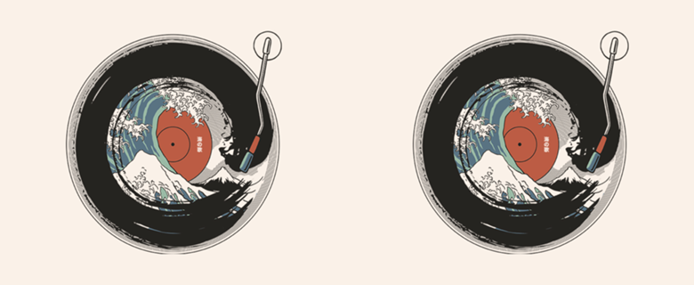 Enso Circle Vinyl Japanese Vintage