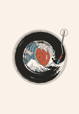 Enso Circle Vinyl Japanese Vintage