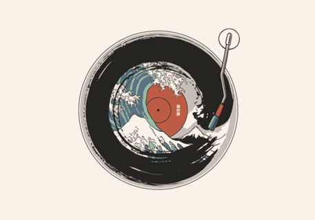 Enso Circle Vinyl Japanese Vintage