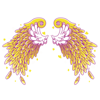 Anime Vaporwave Wings