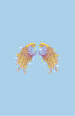 Anime Vaporwave Wings