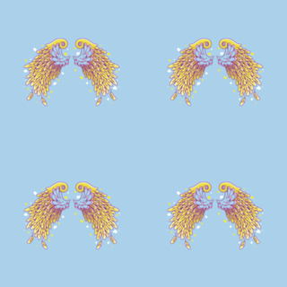 Anime Vaporwave Wings