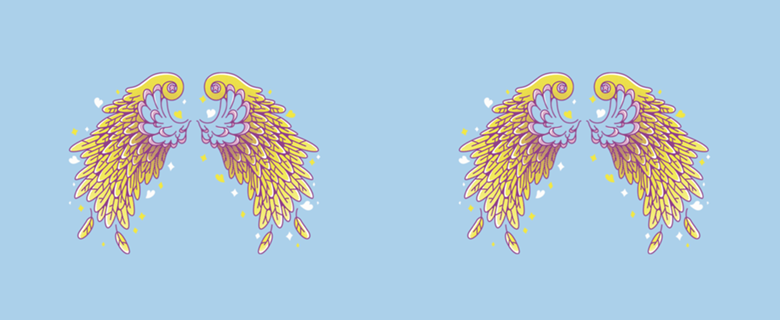 Anime Vaporwave Wings