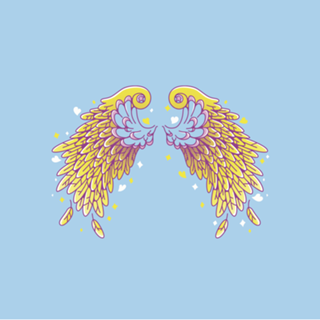 Anime Vaporwave Wings