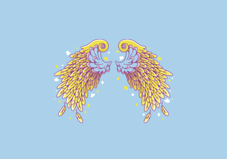 Anime Vaporwave Wings
