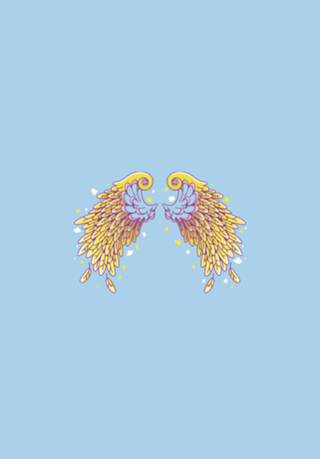 Anime Vaporwave Wings
